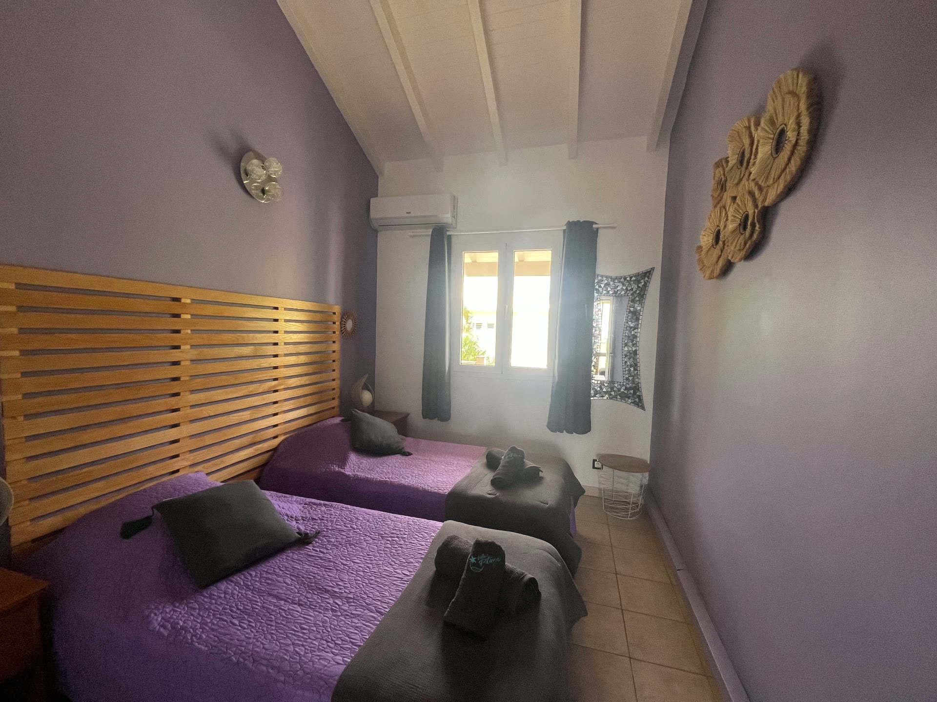 Chambre de Villa Pitaya avec deux lits simples